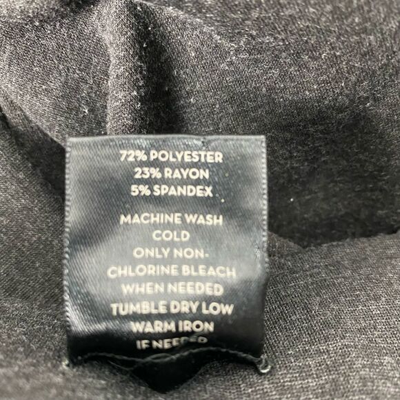 Ann Taylor Gray Heather Ponte Back Seam Pant Legging size Large Petite - Picture 5 of 5